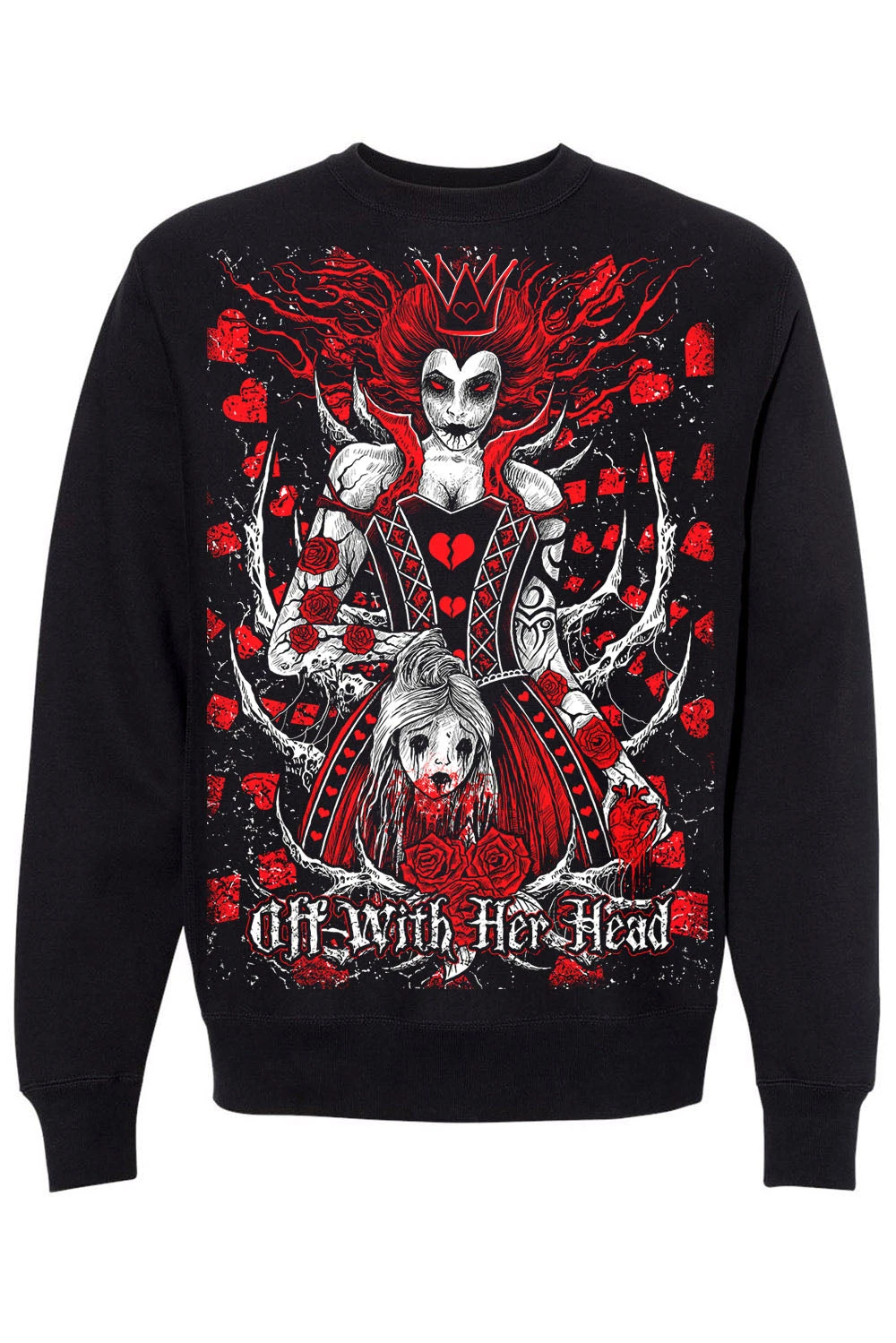 VampireFreaks Queen Of Hearts Sweatshirt