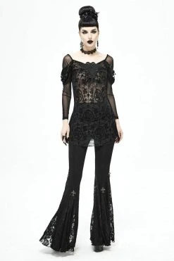 Devil Fashion Netherworld Draped Shoulder Top