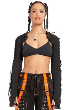 Tripp NYC Lolita Shrug [Black/Black]