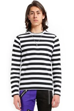 Tripp NYC Tripp Stripe Knit Top [Black/White]