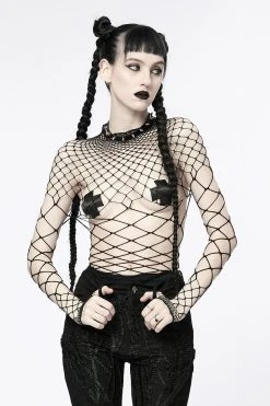 Punk Rave Dead Girl Fishnet Bodysuit