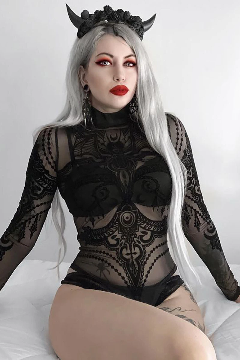 Restyle Jewel Bat Bodysuit - Image 8