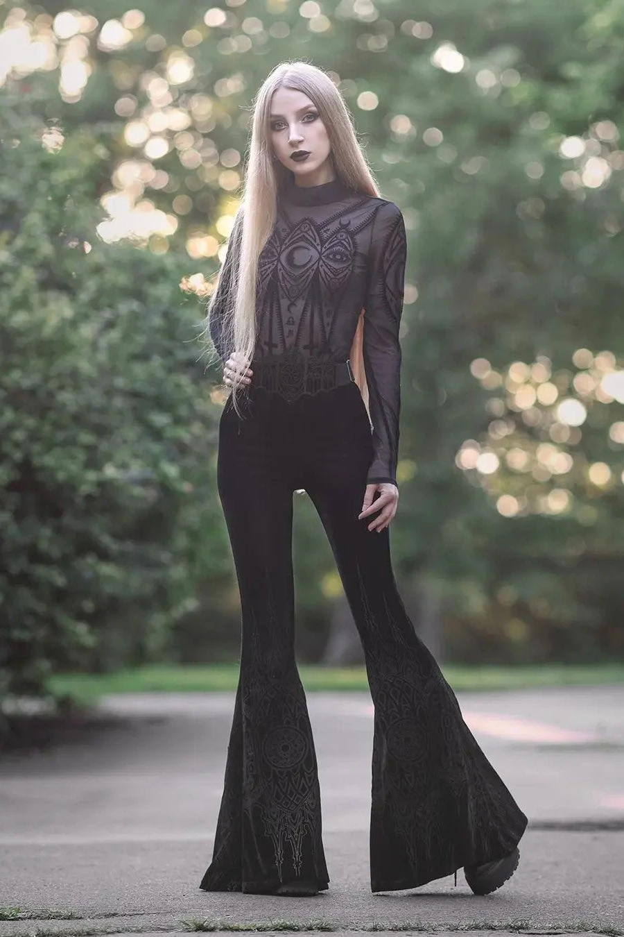 Restyle Fortune Teller Mesh Bodysuit - Image 6