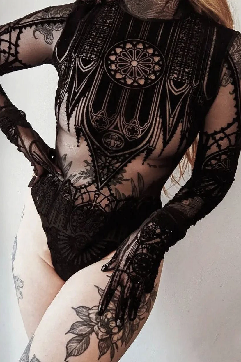 Restyle Inverted Cathedral Bodysuit - Image 7