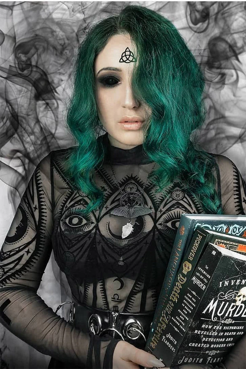 Restyle Fortune Teller Mesh Bodysuit - Image 10