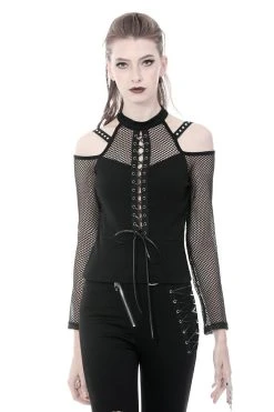 Dark In Love Queen Of The Occult Fishnet Top