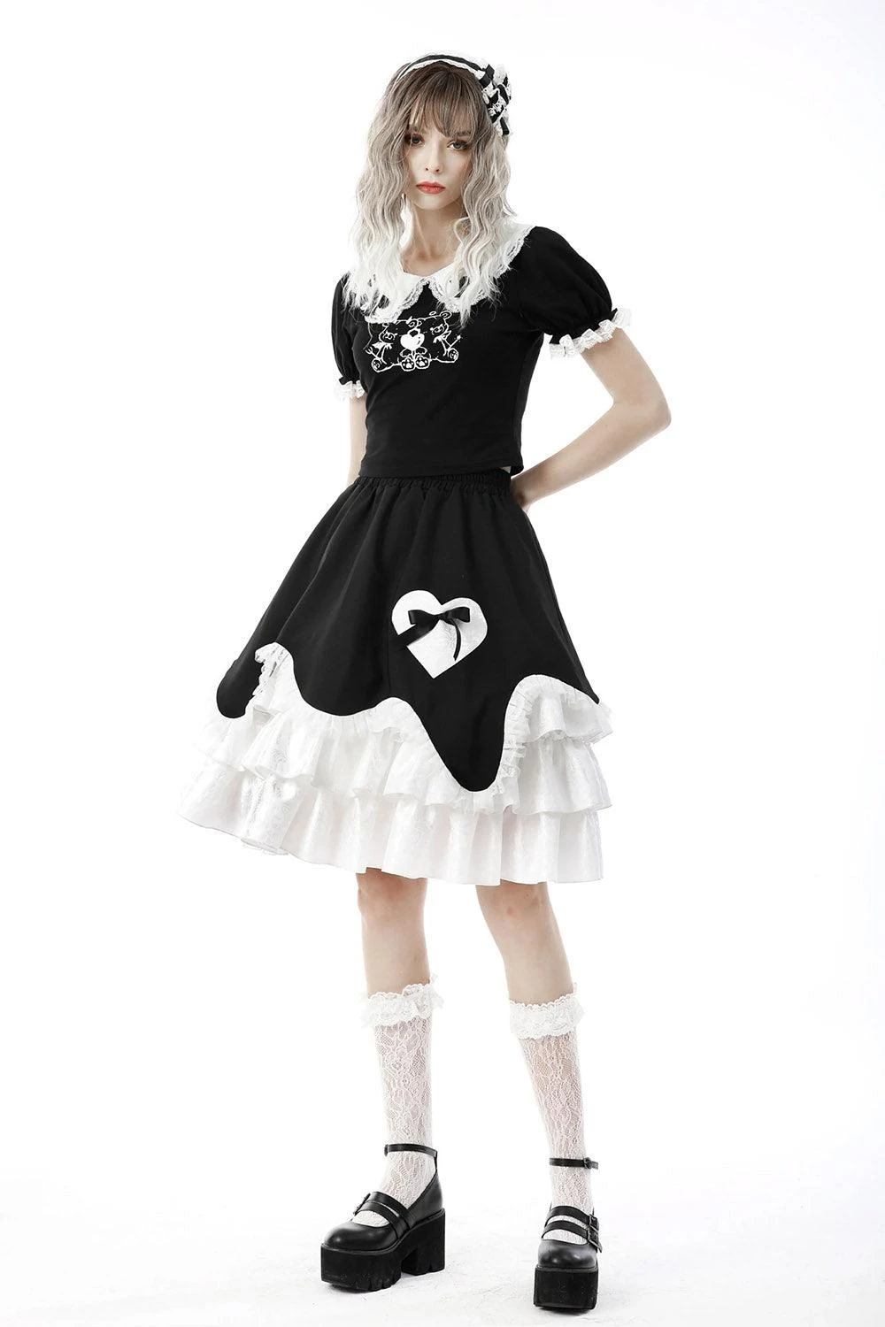 Dark In Love Bad Bears Crop Top - Image 6