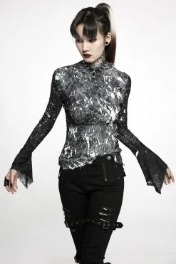 Punk Rave Fallen Star Flared Sleeve Top