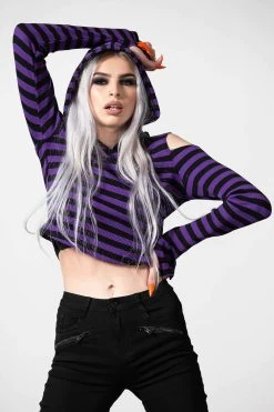 Killstar Zephyr Hooded Top [PURPLE]