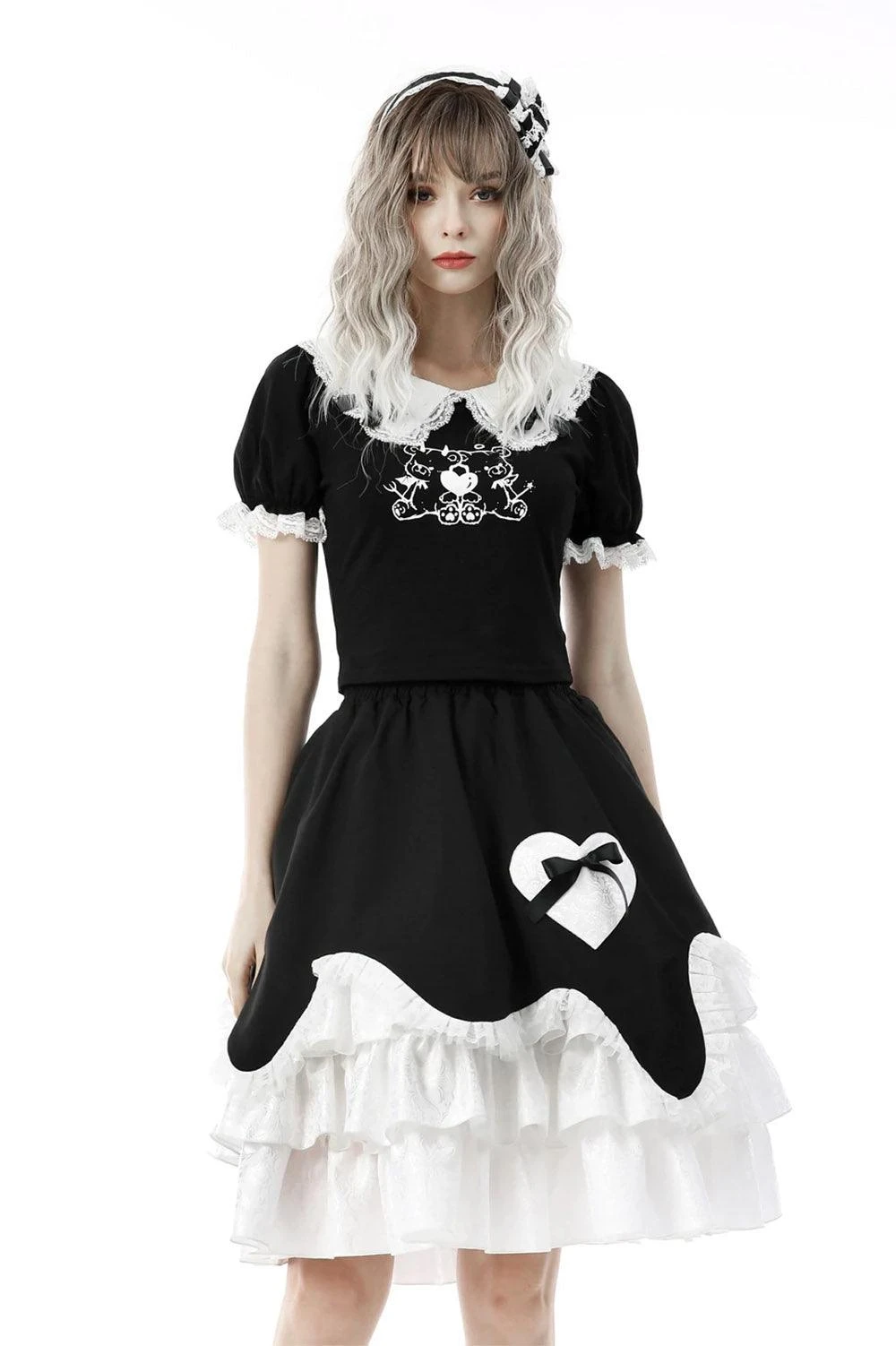 Dark In Love Bad Bears Crop Top