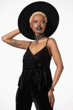 Killstar Mormura Strappy Burnout Top