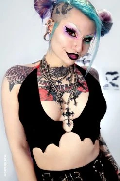 Forest Ink Draculas Daughter O-Ring Halter Top