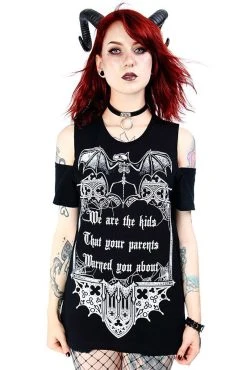 Restyle We Are Kids Cold Shoulder T-Shirt