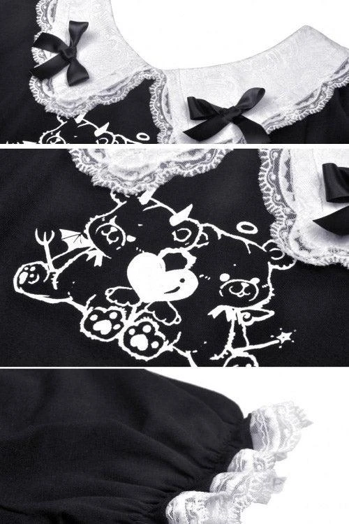 Dark In Love Bad Bears Crop Top - Image 7