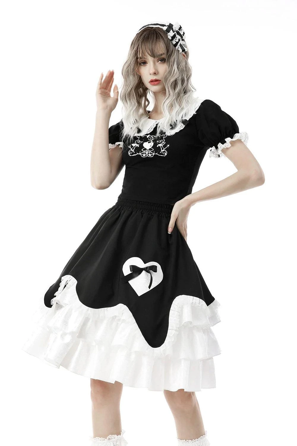 Dark In Love Bad Bears Crop Top - Image 5