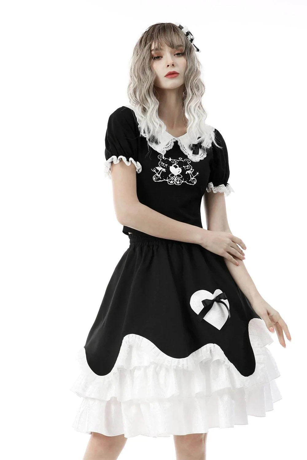 Dark In Love Bad Bears Crop Top - Image 2